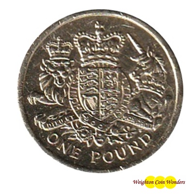 2015 £1 Coin - Royal Coat of Arms